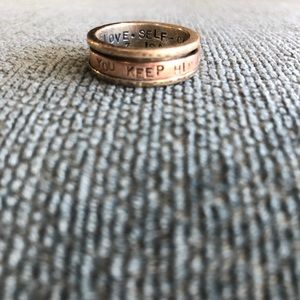 1 Tim 1:7, Isa 26:3 Thumb Ring